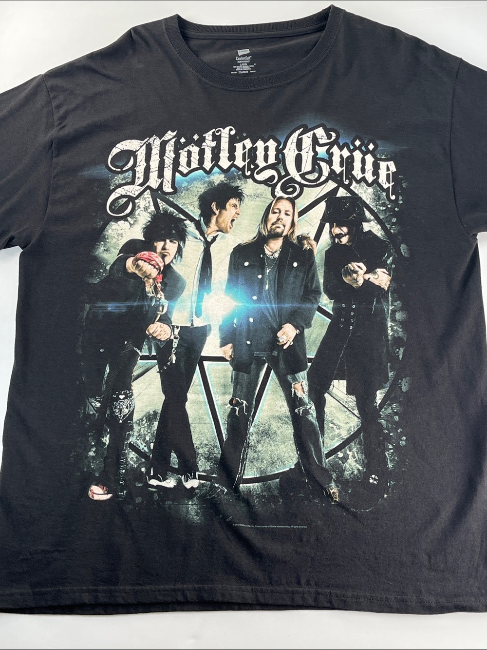 Mötley Crüe 2012 Concert Authentic Graphic Short Sleeve Tee Sz L